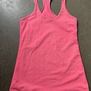 Pink lulu workout top